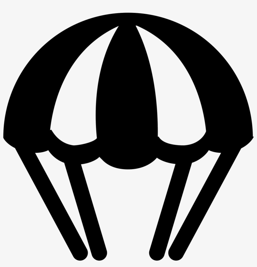 A Parachute Icon Has A Shape That Is The Top Half Of, transparent png #7470303
