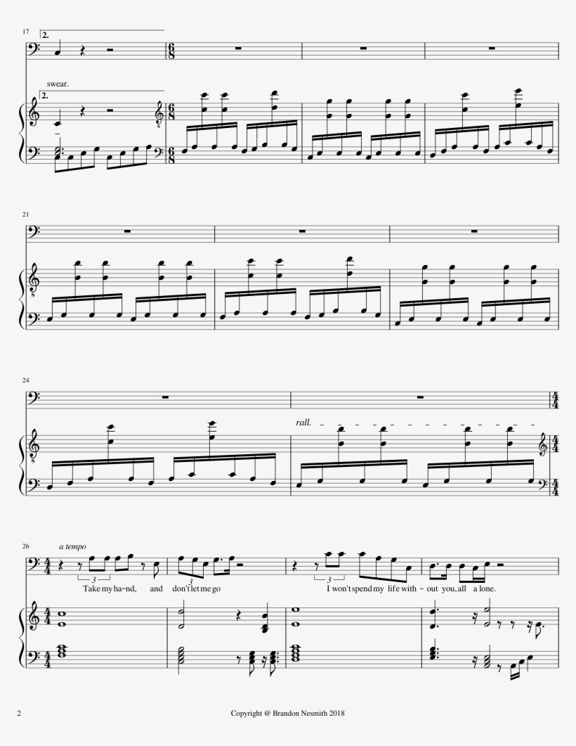 Juliet Sheet Music Composed By Brandon Nesmith 2 Of, transparent png #7475509