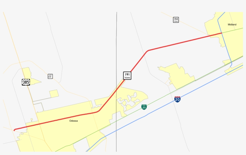 Texas 191 Map, transparent png #7479733