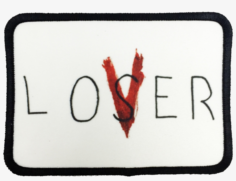 It Movie Loser Lover Iron-on Patch, transparent png #7480301
