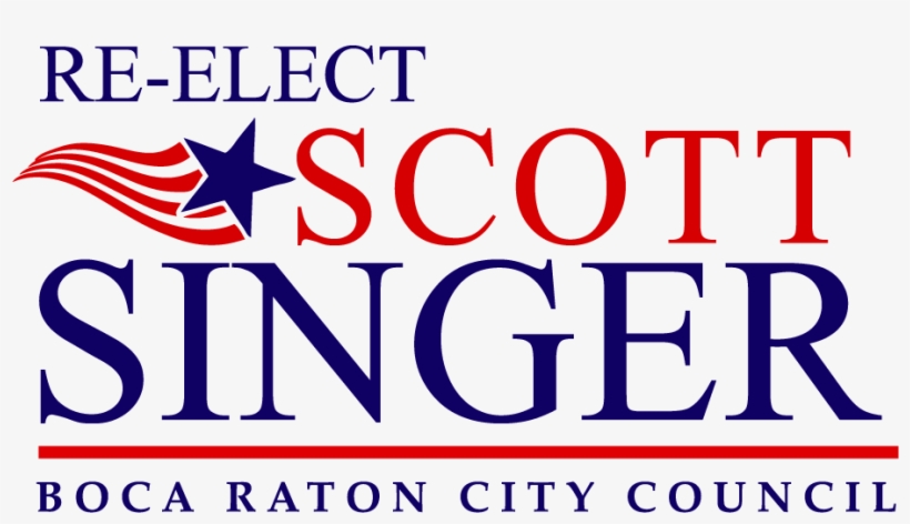 Re-elect Scott Singer To Boca Raton City Council, transparent png #7480559