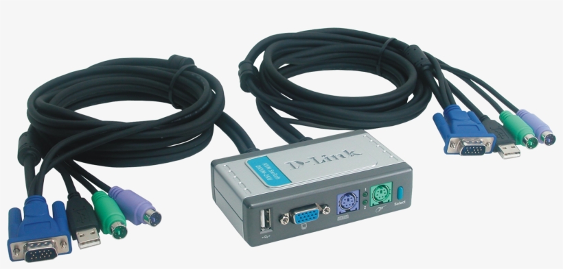 Switch De 2 Puertos Para Teclado, Video Y Ratón Puerto, transparent png #7481563