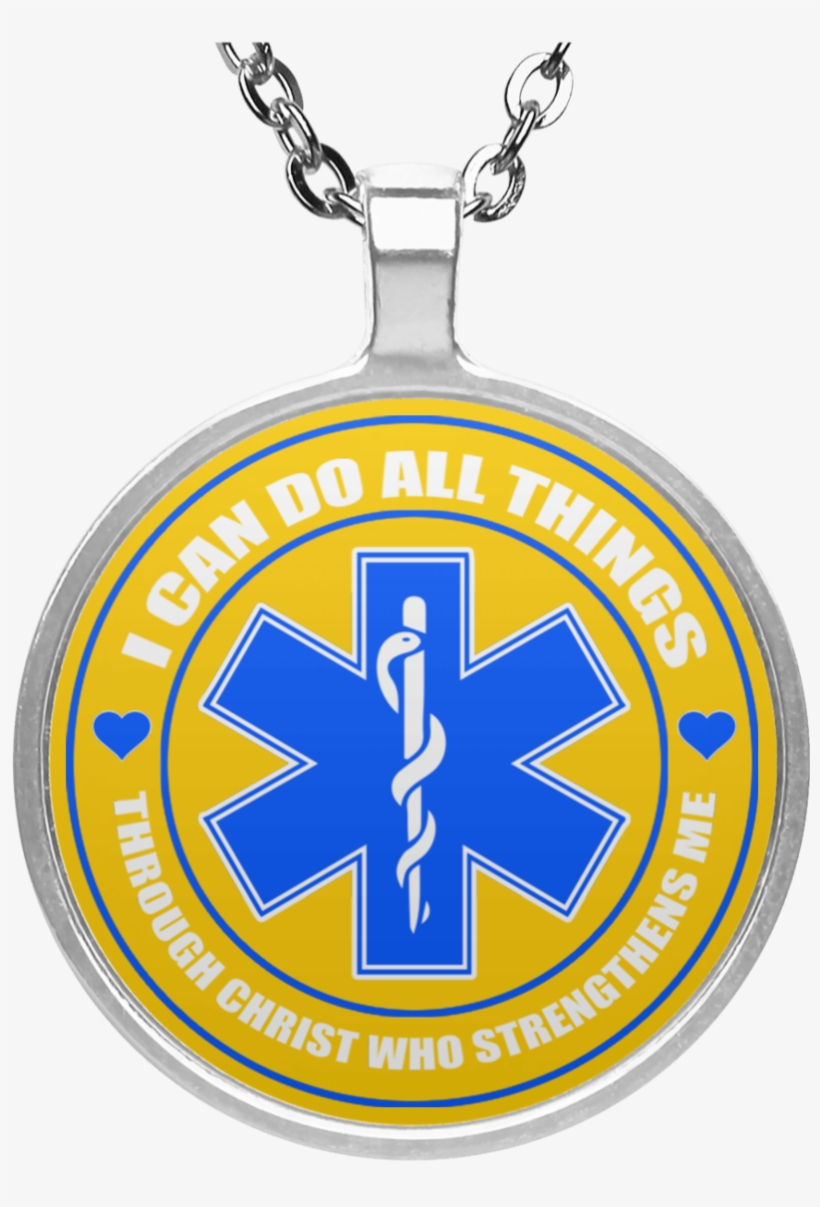 Ems Para Emt Christ Circle Necklace, transparent png #7481726