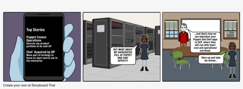 Chef And Puppet Exit, transparent png #7482234