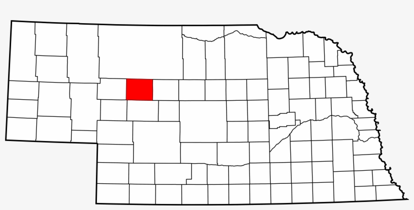 Map Of Nebraska Highlighting Hooker County, transparent png #7483961