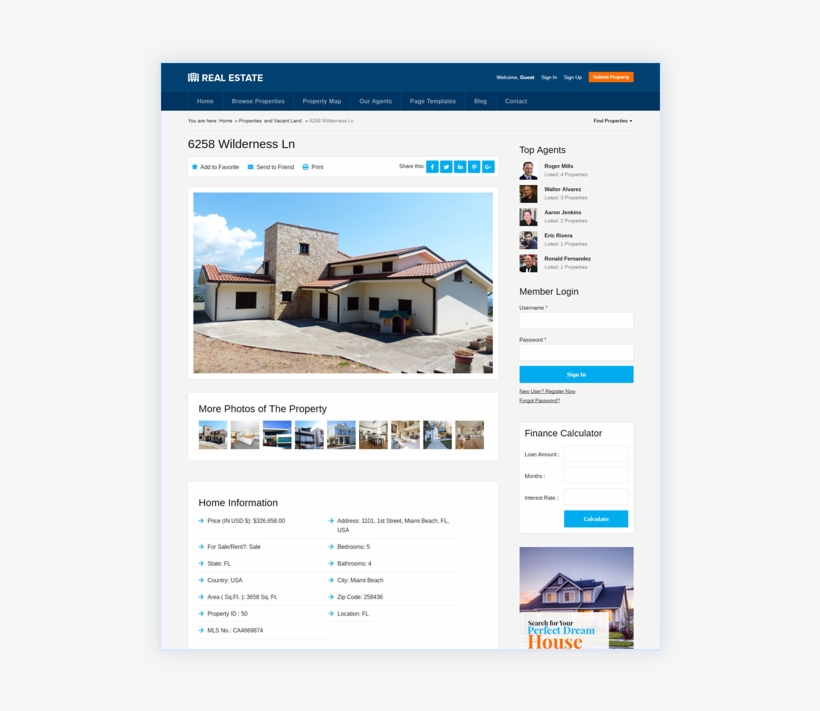 The Property Detail Page Acts As An Individual Portfolio, transparent png #7484374