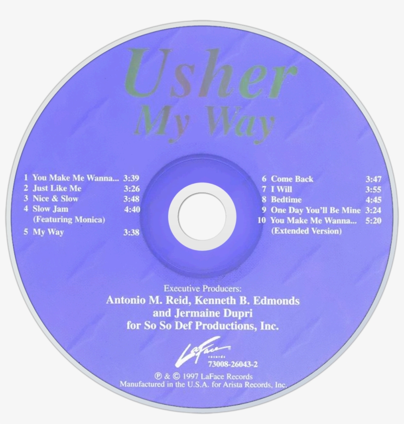 Usher My Way Cd Disc Image, transparent png #7485106