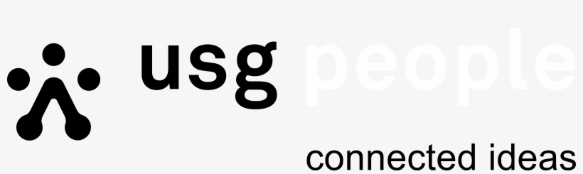 Usg Connected Ideas Logo Black And White, transparent png #7486913