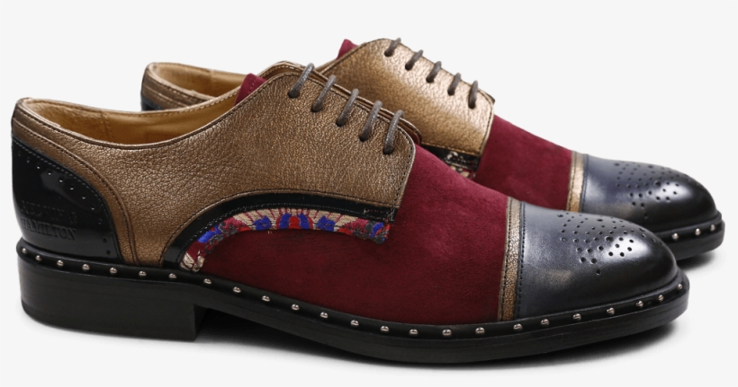 Derby Shoes Sally 40 Nappa Aztek Suede Patent Korela, transparent png #7488777