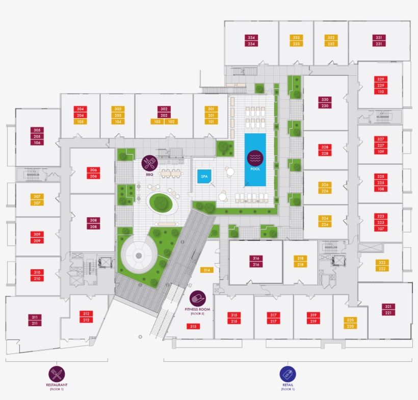 Floors 1-3, transparent png #7489172