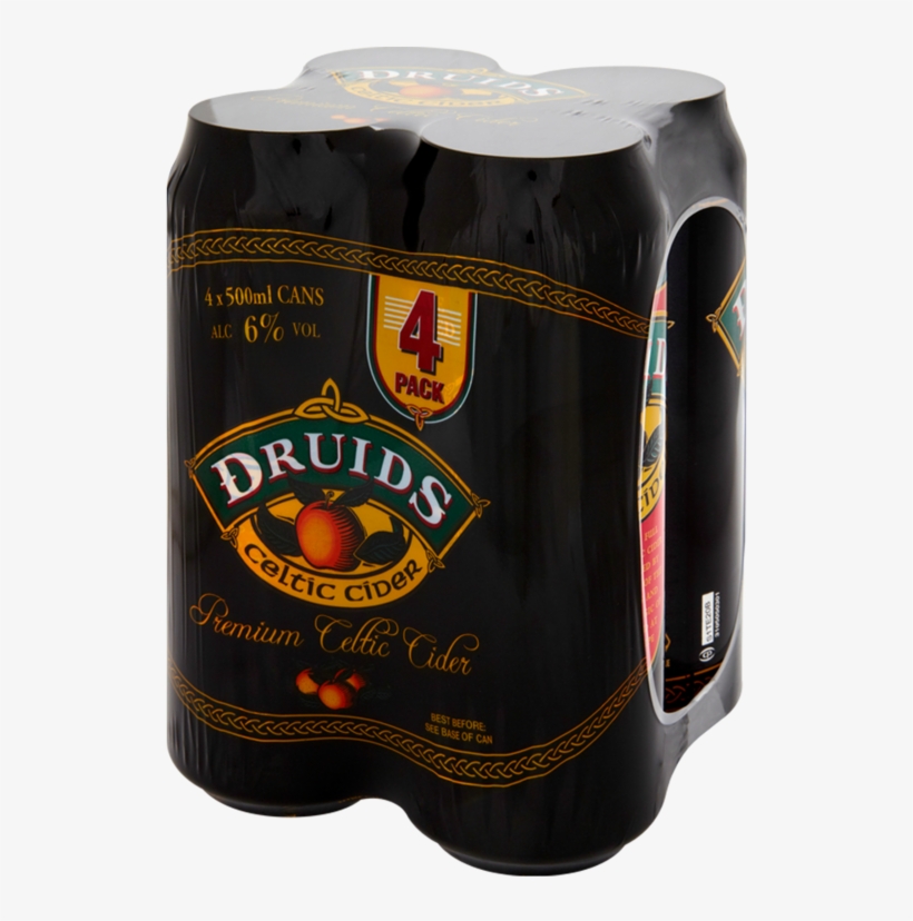 Druids Premium Celtic Cider Canpack 4 X 500ml, transparent png #7490968