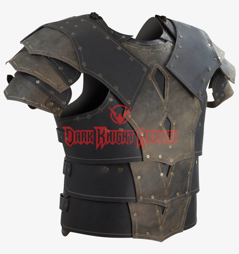 Mercenary Leather Cuirass With Pauldrons, transparent png #7492381