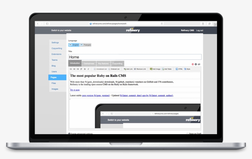 Refinery Cms Admin Ui, transparent png #7492581