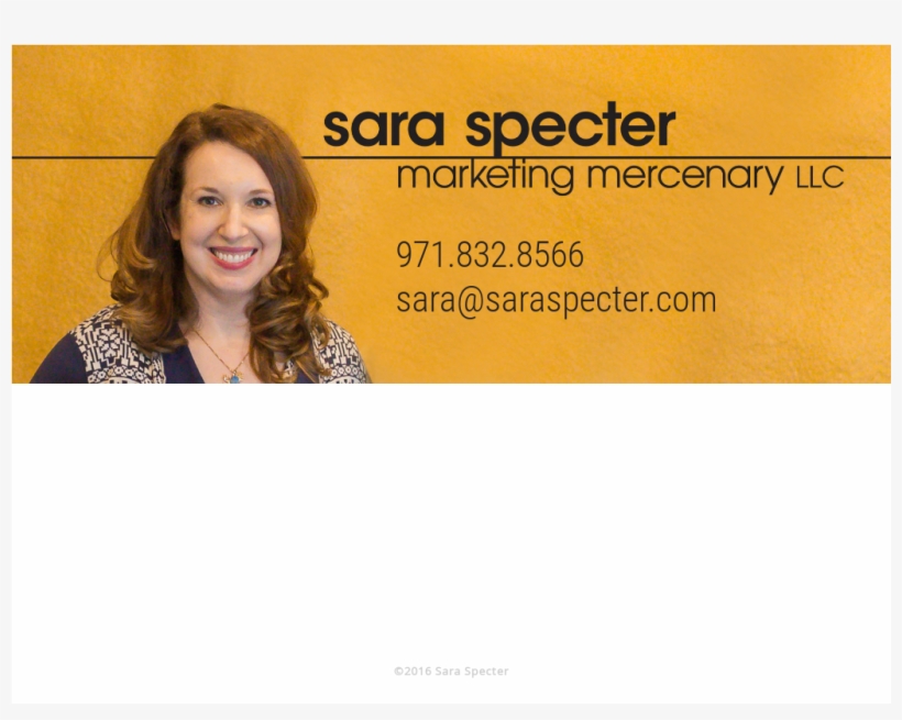 Sara Specter, Marketing Mercenary Competitors, Revenue, transparent png #7492760