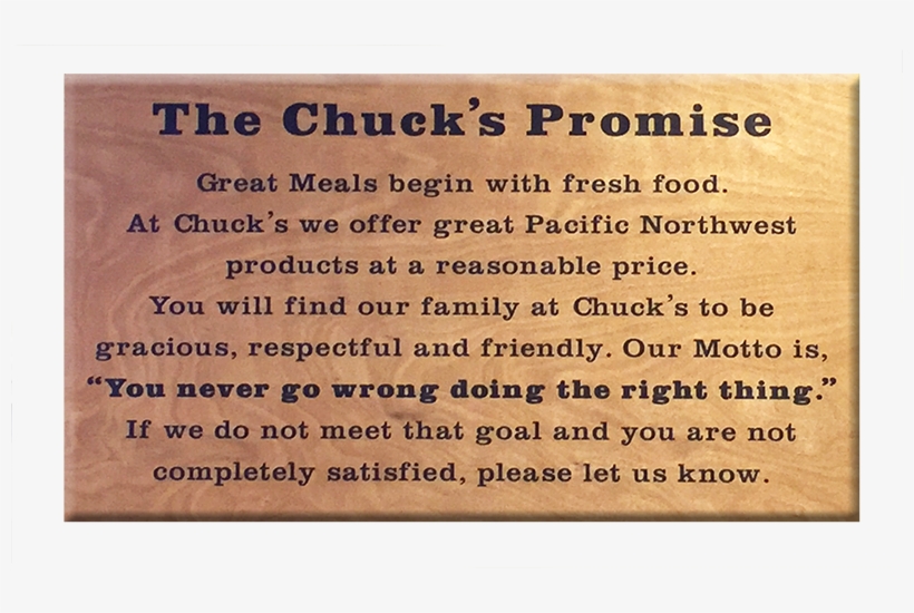 Chuck's Promise, transparent png #7495172