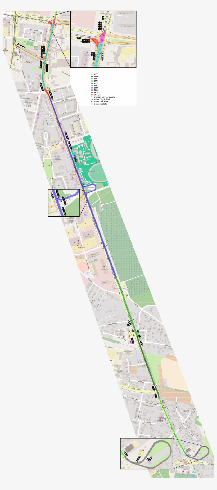 000 Stadtring-madlow Map And Signalling, transparent png #7499153