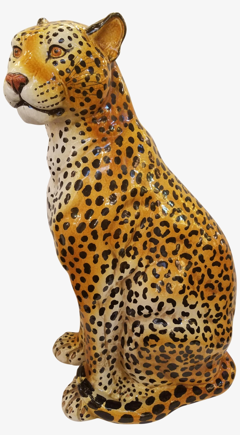 M#century Modern Italian Ceramic Leopard - Ceramic, transparent png #750635