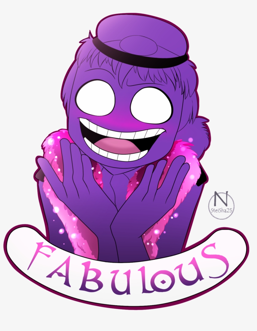 Purple Guy I M Fabulous By N Steisha25-d8d8hrh - Cute Purple Guy, transparent png #750841