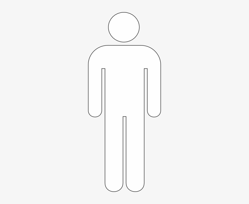 Stick Figure Transparent Background - Male Icon White Png, transparent png #750996