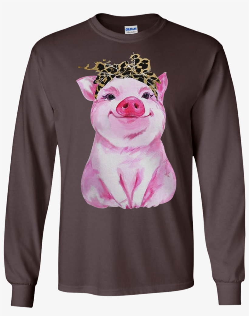 Order Farmer Little Watercolor Pig Shirt G240 Gildan - Ugly Red Vs Blue Christmas Sweater Holiday Sweater, transparent png #751278