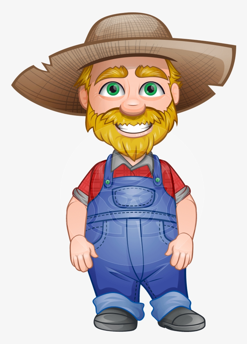 Vector Old Farmer Character - Cartoon Farmer, transparent png #751374