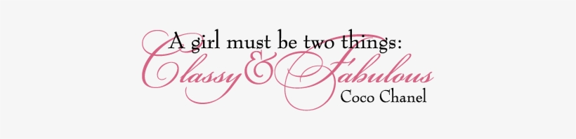 Classy And Fabulous Two Colors Wall Decal - Decal, transparent png #751512