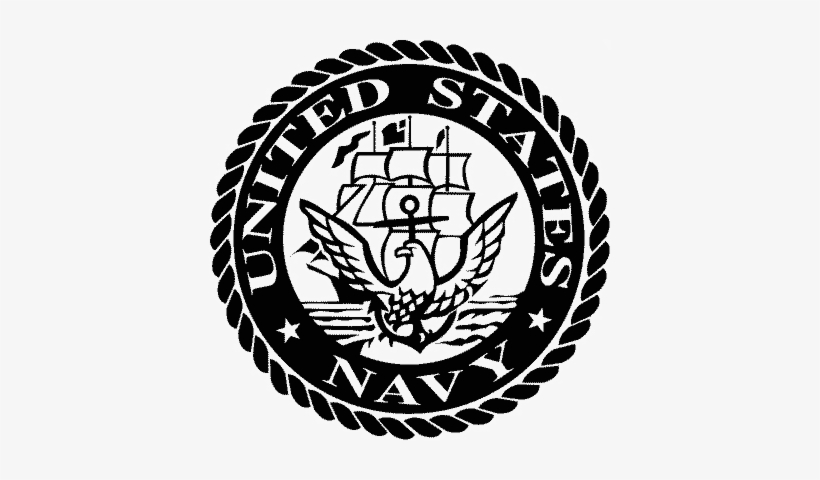 Tell Them To Follow These Simple Directions - Us Navy Logo Black, transparent png #751574
