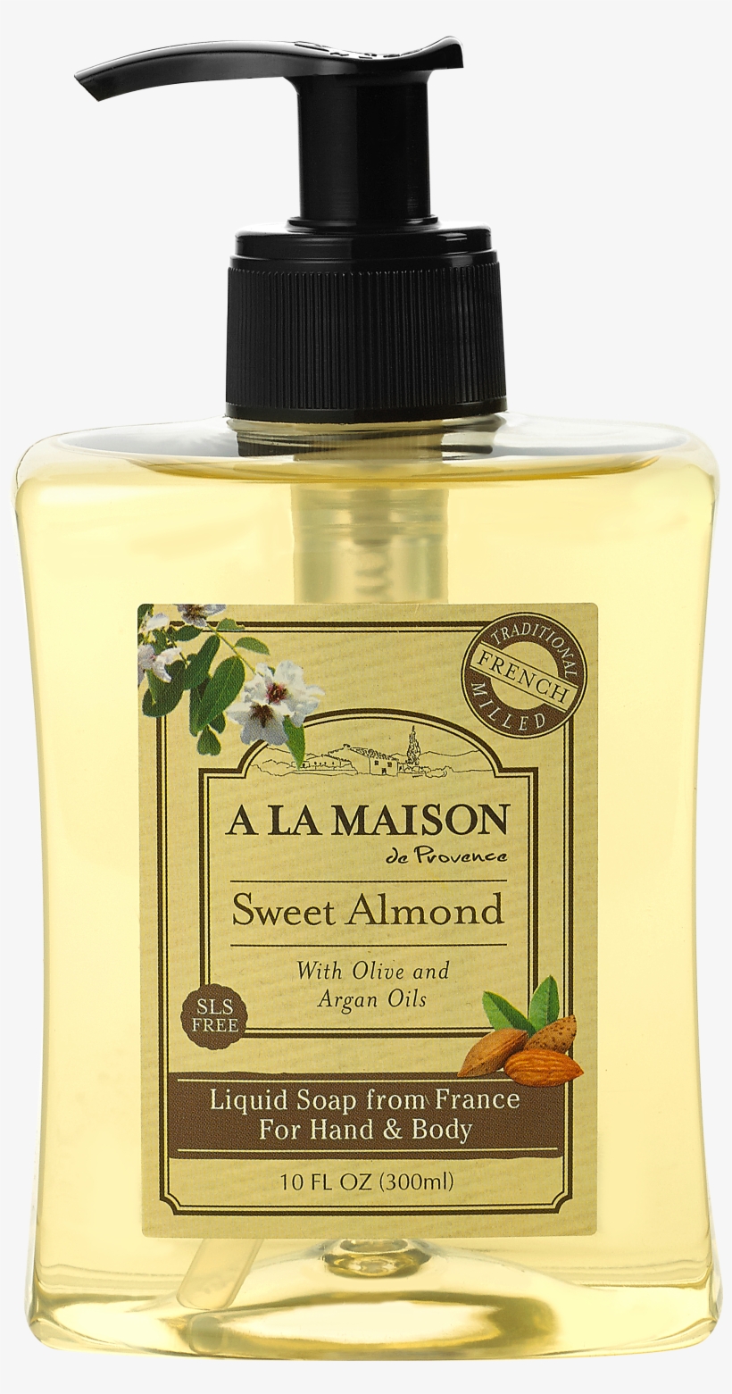 Sweet Almond 10 Oz-227172 - La Maison De Provence, Liquid Soap (300 Ml), transparent png #751620