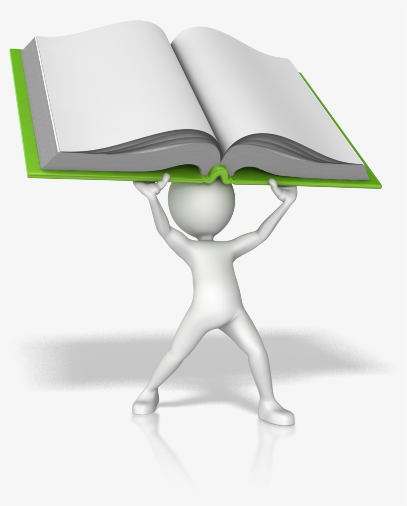 Stick Figure Holding Book, transparent png #751688