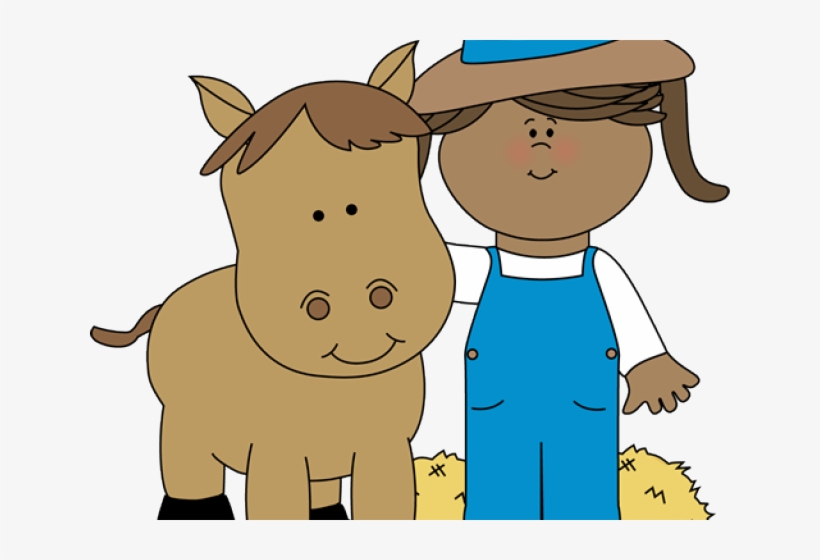 Farm Clipart Cute - Kids Clipart Farmer, transparent png #751713