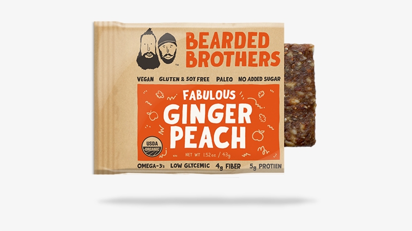 Tastebud Guarantee - Bearded Brothers - Energy Bar Fabulous Ginger Peach, transparent png #752280