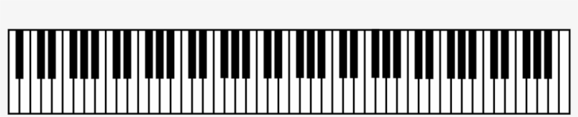 Musical Notes And Piano Notes - 88 Note Piano Keyboard, transparent png #752357