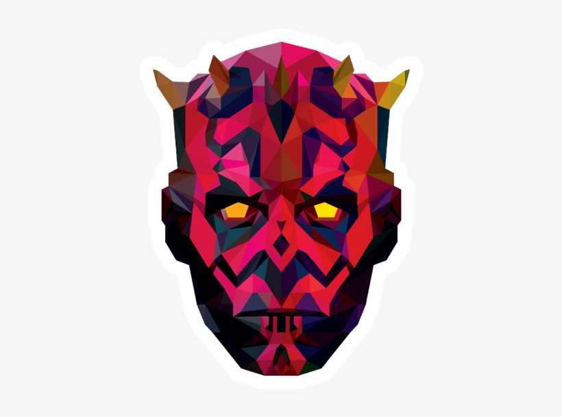 Darth Maul Sticker - Die Cutting, transparent png #752432