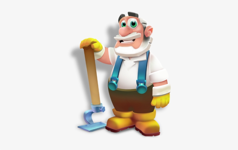 Grandpa Is Here To Help You Get Started With The Produce - Grandpa Was A Farmer Cartoon, transparent png #752502