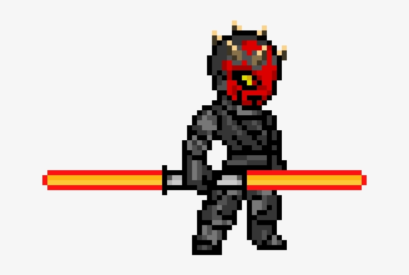Darth Maul Pixel Art, transparent png #752550