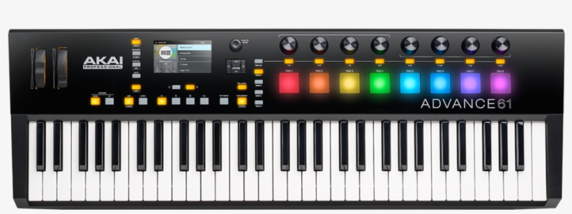 Included With Each Advance Keyboard Is The Virtual - Akai Advance 61 Controller Keyboard, transparent png #752615