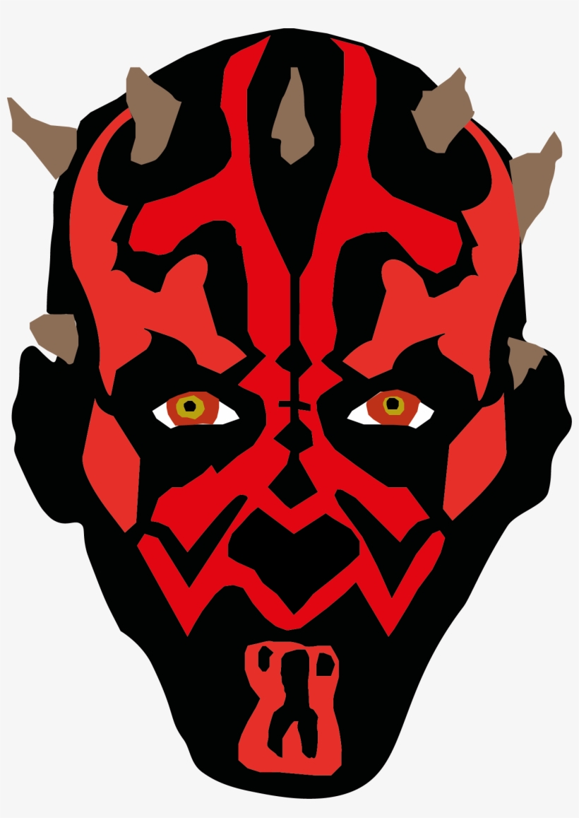 Pin Darth Maul Clipart - Darth Maul Head, transparent png #752634