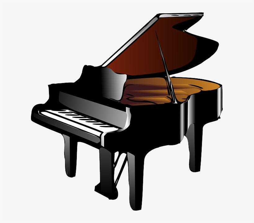 Piano, Music, Keyboard, Open, Cartoon, Musical - Piano Png File, transparent png #752685