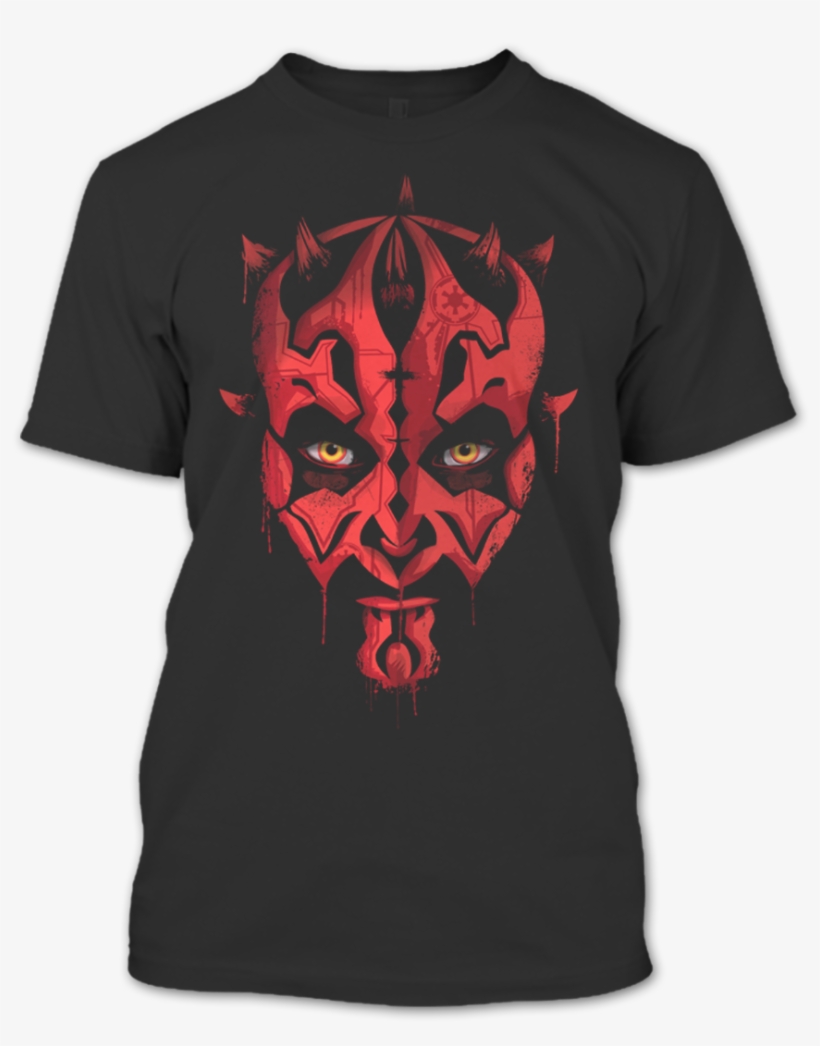 A Black T-shirt With The Shopify Logo - Star Wars Merry Christmas T Shirt, transparent png #752832