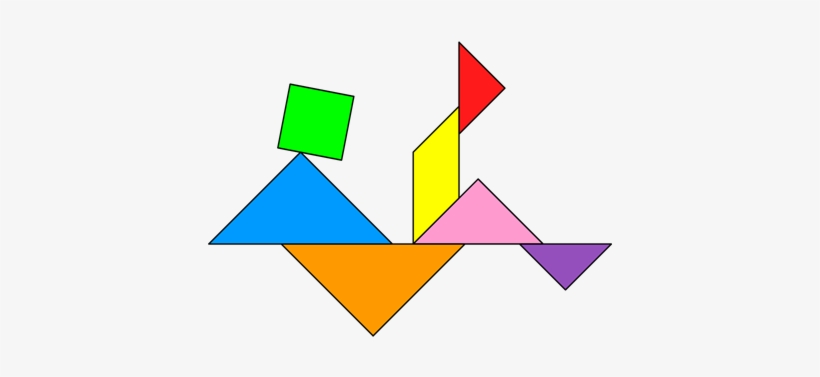 Tangram Man Falling - Tangram Man, transparent png #752853