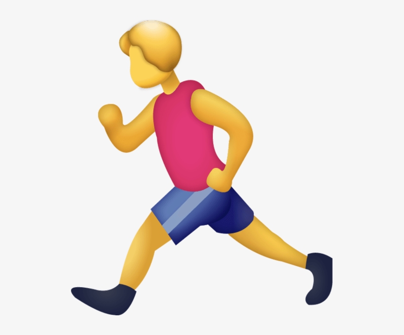 Running Man Emoji Png, transparent png #753044