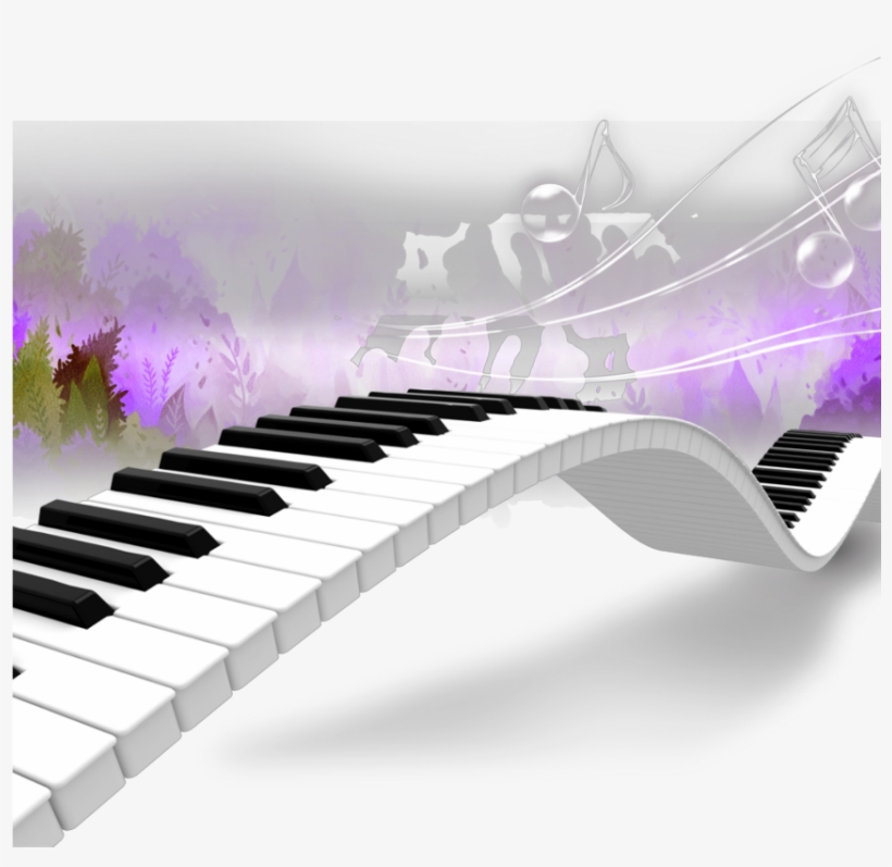 Keyboard Music Dancing Notes Musicnotes Purple - Outad Blue Quality Super Mini Guitar Mechanical Metronome, transparent png #753243
