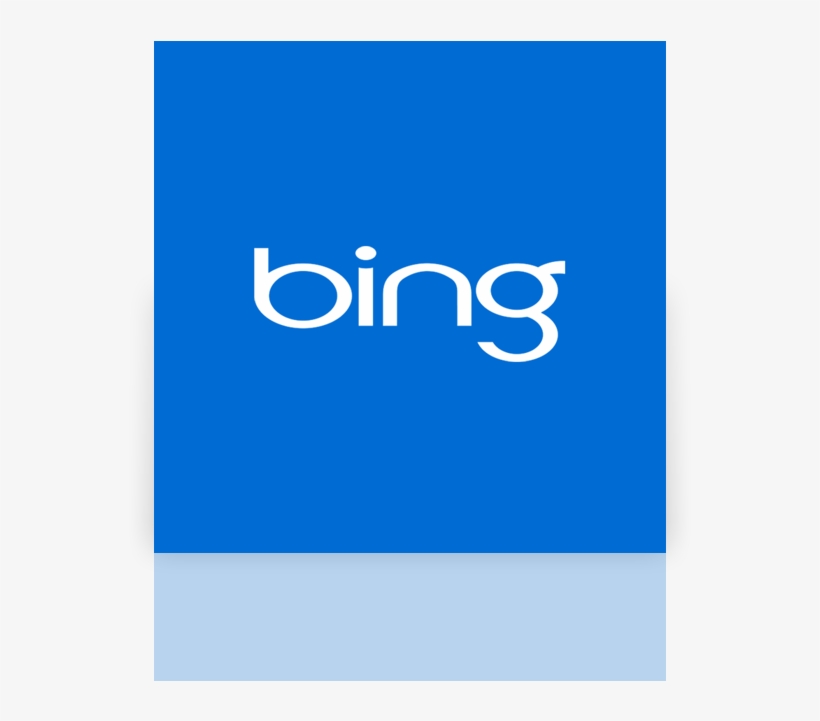 Bing, Mirror, Alt Icon - Bing Logo Black Background, transparent png #753512