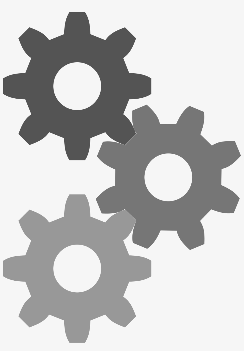 Cogs Vector Transparent - Grey Gears Png, transparent png #753603