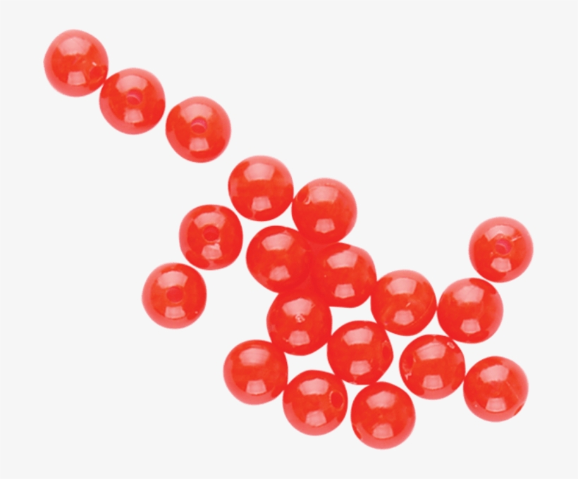 Round Beads Red - Red Beads Png, transparent png #753857