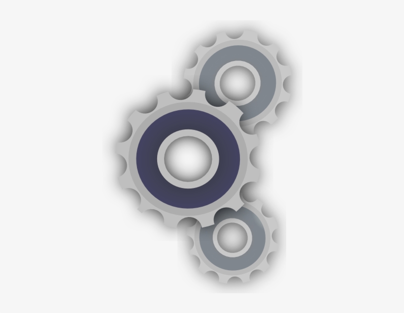 3 Cogs Clip Art - Animated Cogs - Free Transparent PNG Download - PNGkey