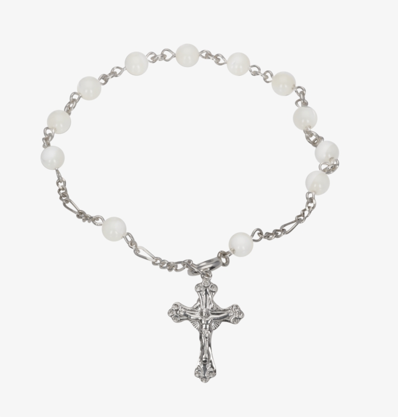 Bead Drawing Rosary Crucifix - Rosary Bracelet Png Transparent, transparent png #753970