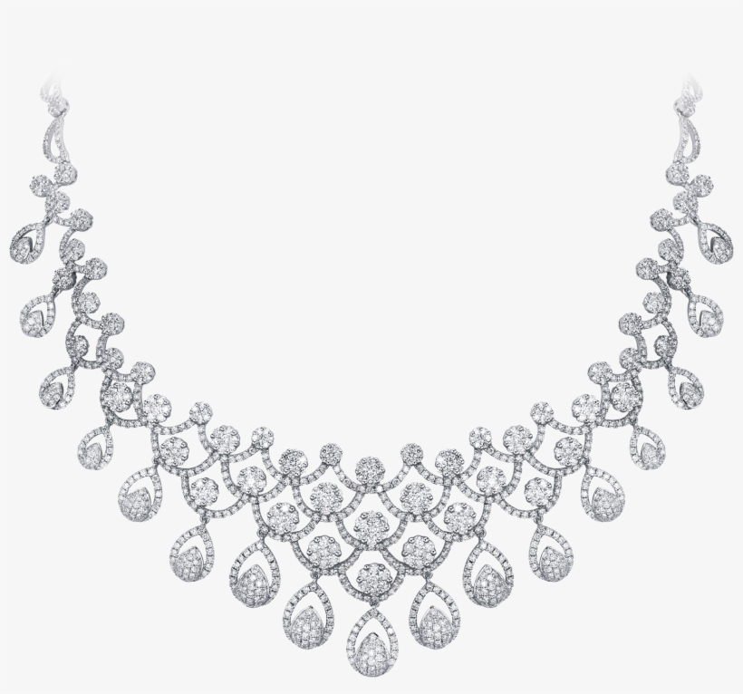28 Collection Of Necklace Drawing Png - Cubic Zirconia, transparent png #754020