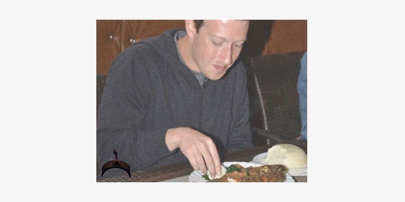 Mark Facebook Eating Pounded Yam - Pounded Yam And Vegetable, transparent png #754110