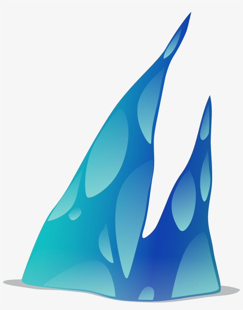 Drawing Of Blue Icebergs Free Image Clip Royalty Free - Icebergs Png, transparent png #754424